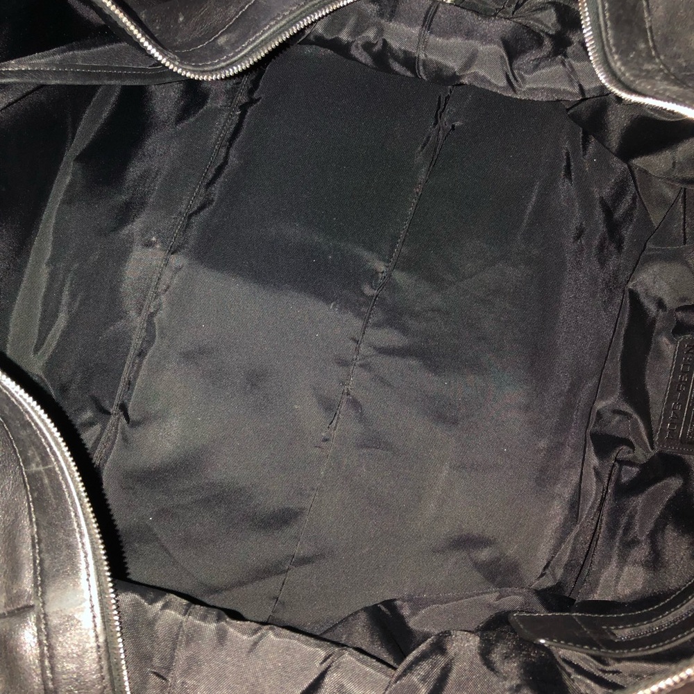 Coach Black Leather Duffle Travel bag - Picture 7 of 13